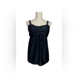 Women’s Tankini Top Size XL Black with Adjustable Straps